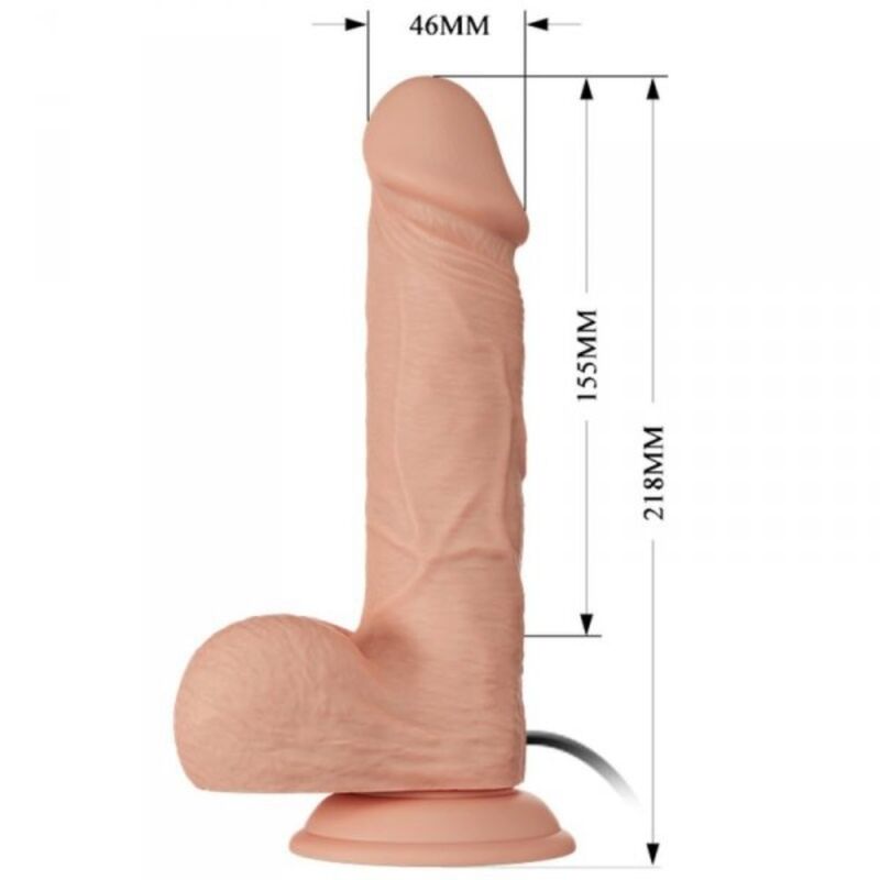 Dildo Realistico Baile Bahamut — TPR, 21.8 cm
