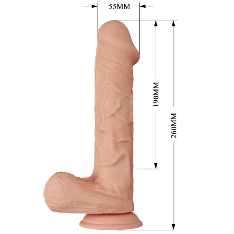 Dildo Realistico con Ventosa Baile Bellissimo Incontro — TPR 26 cm