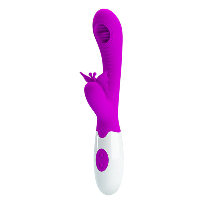 Vibratore Rabbit Leccante Pretty Love Moth — Lilla