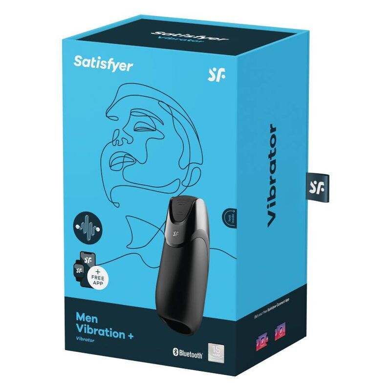 Masturbatore Maschile Vibrante Satisfyer Men Vibration+ — Nero