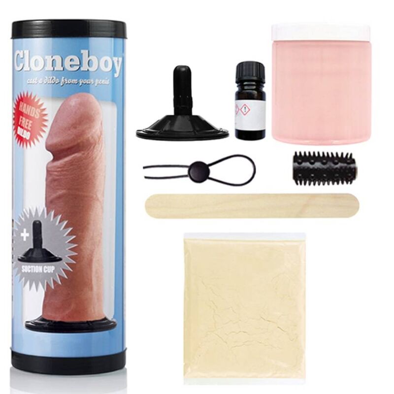 Kit Calco Dildo Cloneboy — Dildo e Cappuccio Rosa
