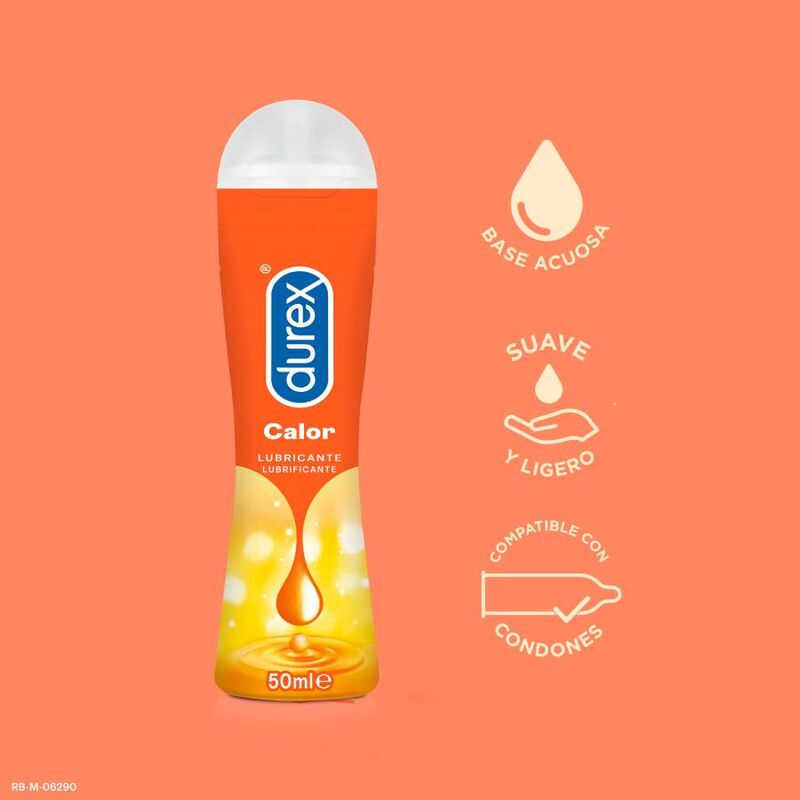 Lubrificante Intimo Effetto Calore Durex Play — Base Acqua, 50 ml