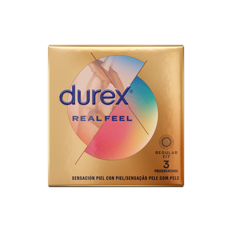 Preservativi Senza Lattice Durex Real Feel — 3 Unità