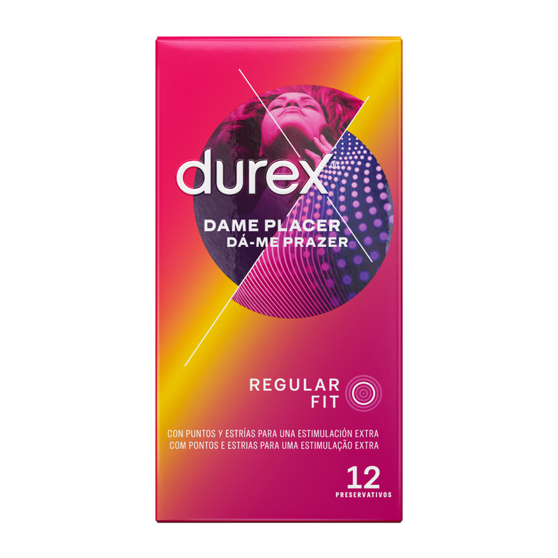 Preservativi con Rilievi Durex Dame Placer — 12 Unità