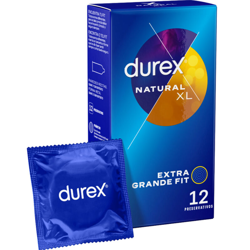 Preservativi Extra Large Durex Natural XL — 12 Unità, 60 mm