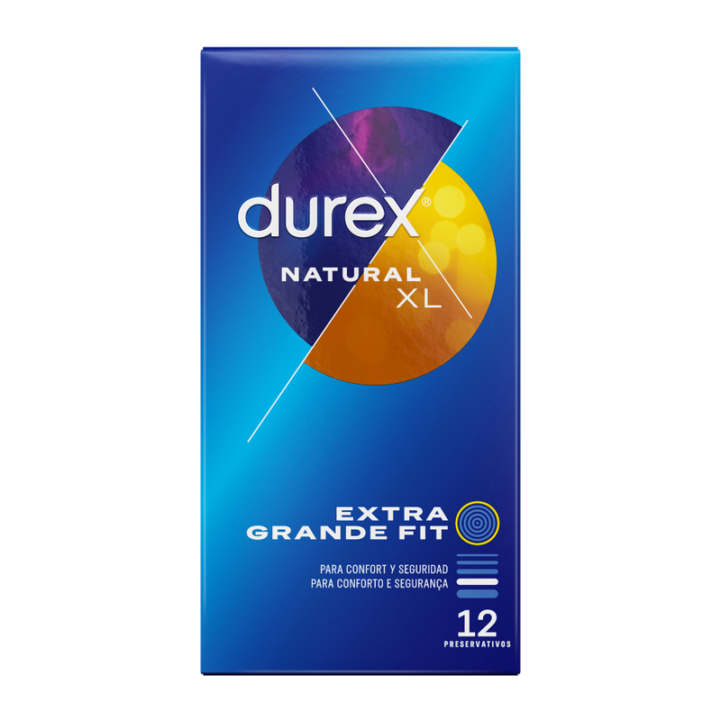 Preservativi Extra Large Durex Natural XL — 12 Unità, 60 mm