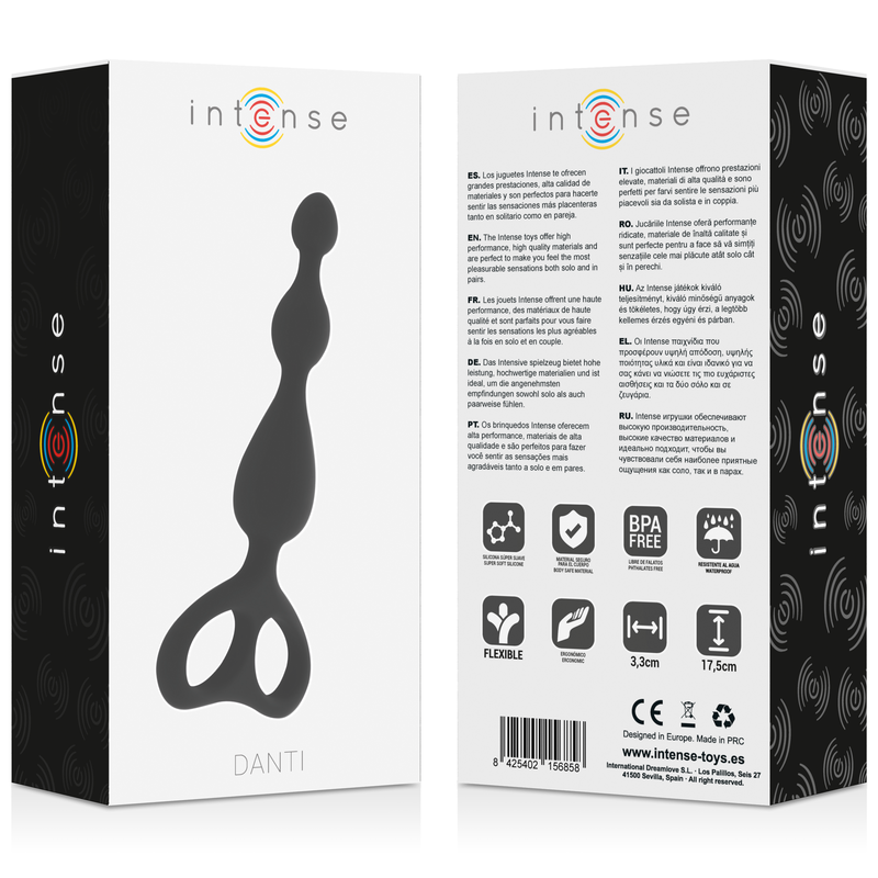 Plug Anale Intense Danti — Dilatatore, Nero