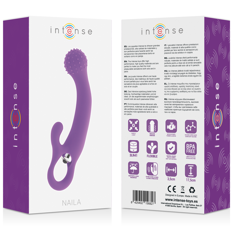 Vibratore Rabbit Punto G Intense Naila — Silicone, Lilla