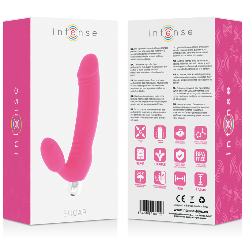 Vibratore Rabbit Intense Sugar — Silicone, 7 Velocità