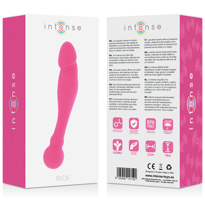 Dildo Doppio Stimolatore Clitoride Intense Rick Dual — Silicone