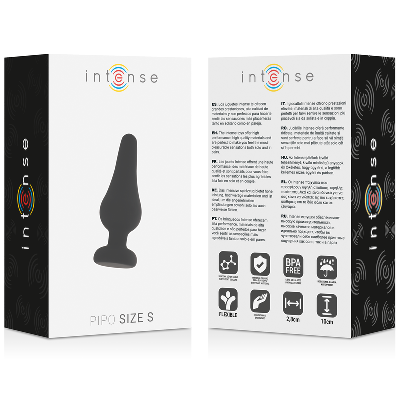 Plug Anale in Silicone Intense Pipo S — 9,8 cm