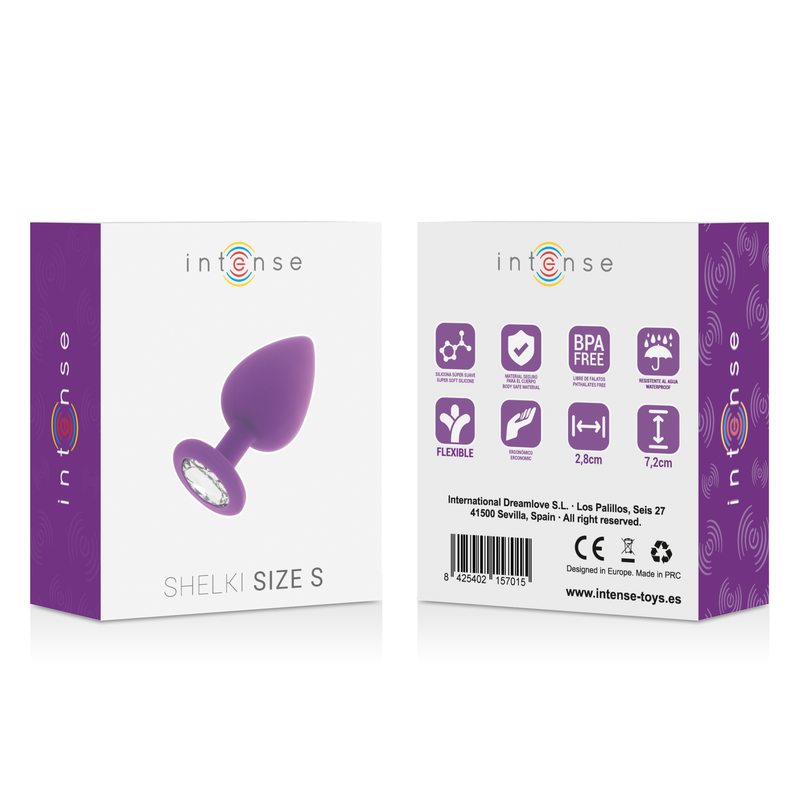 Plug Anale Intense Shelki S — Silicone, Lilla