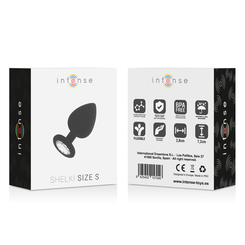 Plug Anale Intense Helki S — Silicone, Nero