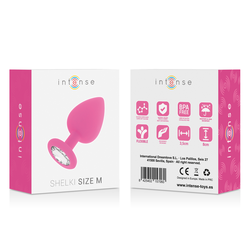 Plug Anale in Silicone Intense Shelki M — Fucsia