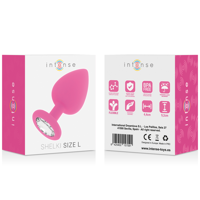 Plug Anale Intense Shelki L — Silicone, Fucsia