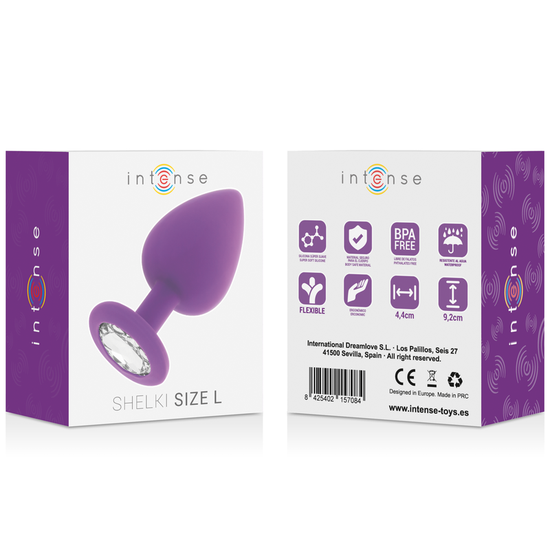 Plug Anale Intense Shelki L — Silicone, Lilla