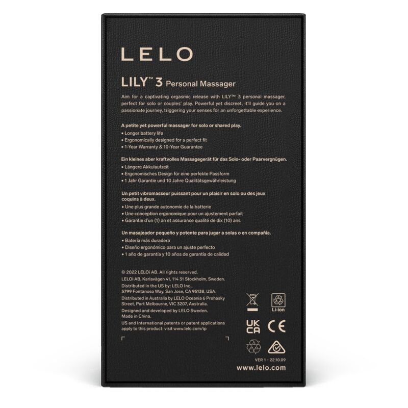 Vibratore Clitoride Lelo Lily 3 — 10 Modalità, Verde Polare