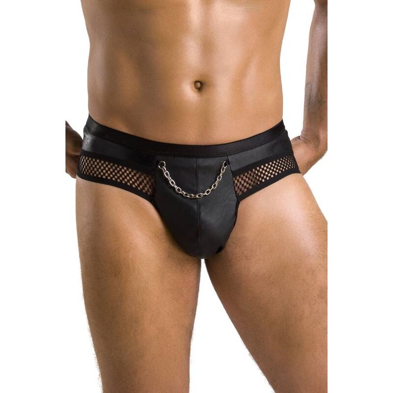 Slip Aperto Uomo Passion Tom — Nero, S/M