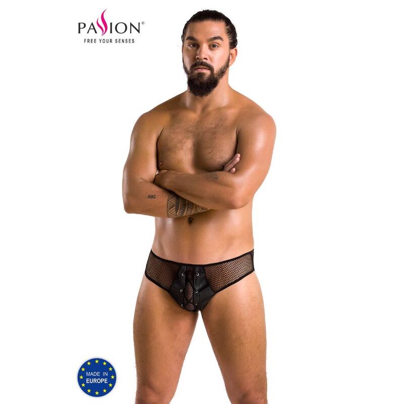 Slip Uomo Erotico Passion Richard — Nero, S/M