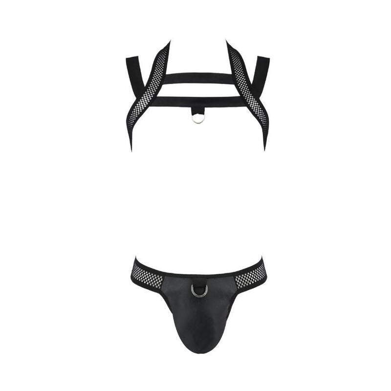 Lingerie Sexy Passion Jacob Set 043 — Nero, Taglia S/M