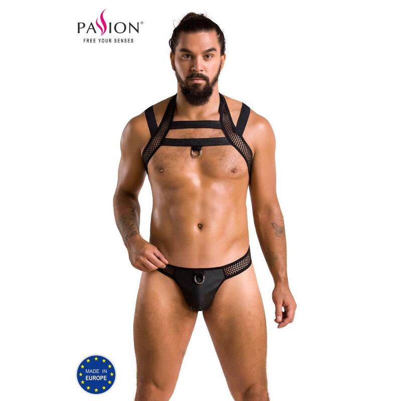 Lingerie Sexy Passion Jacob Set 043 — Nero, Taglia S/M