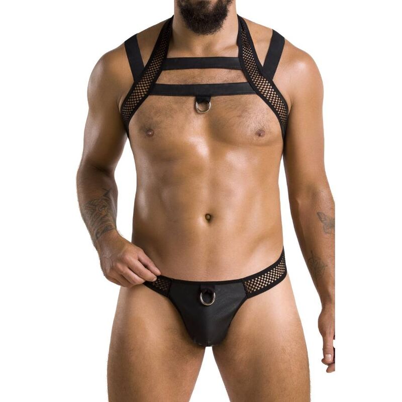 Lingerie Sexy Passion Jacob Set 043 — Nero, Taglia S/M