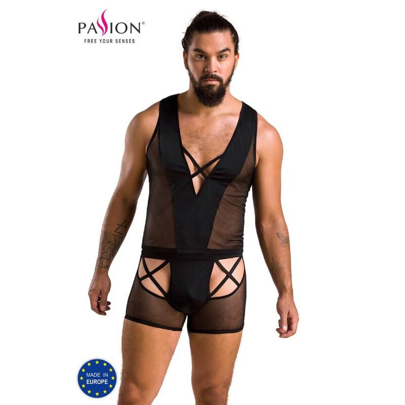 Set Lingerie Sexy Passion Oscar — Uomo, S/M, Nero