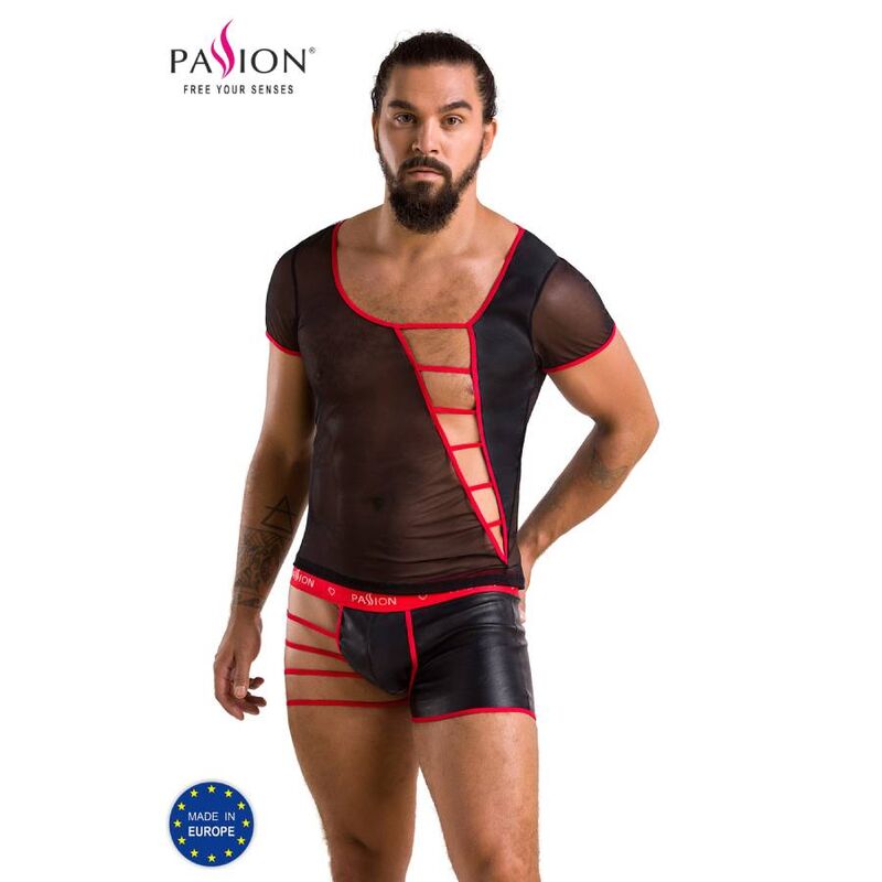 Lingerie Sexy Passion 055 Set Mark — Nero, S/M