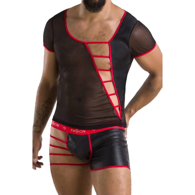 Lingerie Sexy Passion 055 Set Mark — Nero, S/M