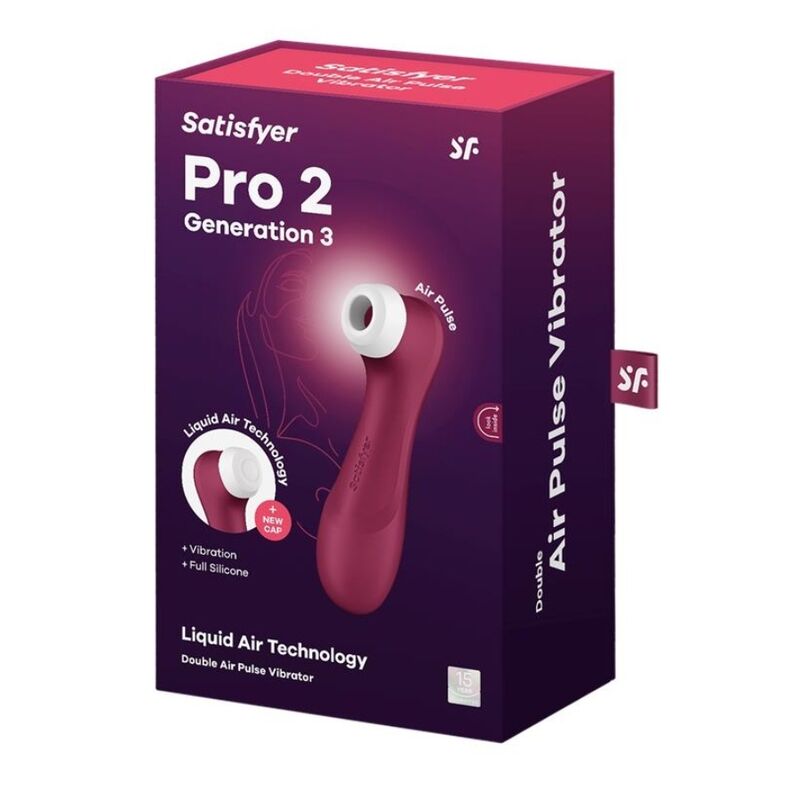 Succhia Clitoride Satisfyer Pro 2 Generation 3 — Liquid Air, Rosso