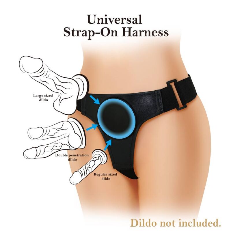 Imbracatura Universale con O-Ring Pretty Love — Tessuto Elastico