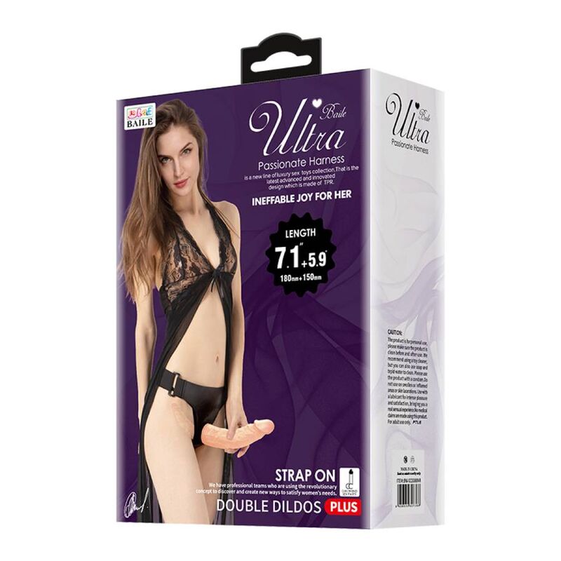 Imbracatura Strapless con Doppio Dildo Baile Ultra Appassionata