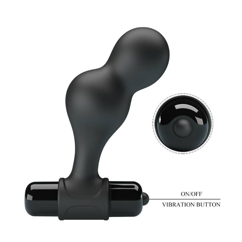 Plug Anale Vibrante Mr Play — Silicone, 10 Modalità, Nero
