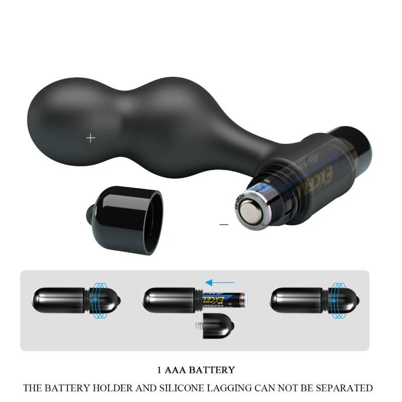 Plug Anale Vibrante Mr Play — Silicone, 10 Modalità, Nero