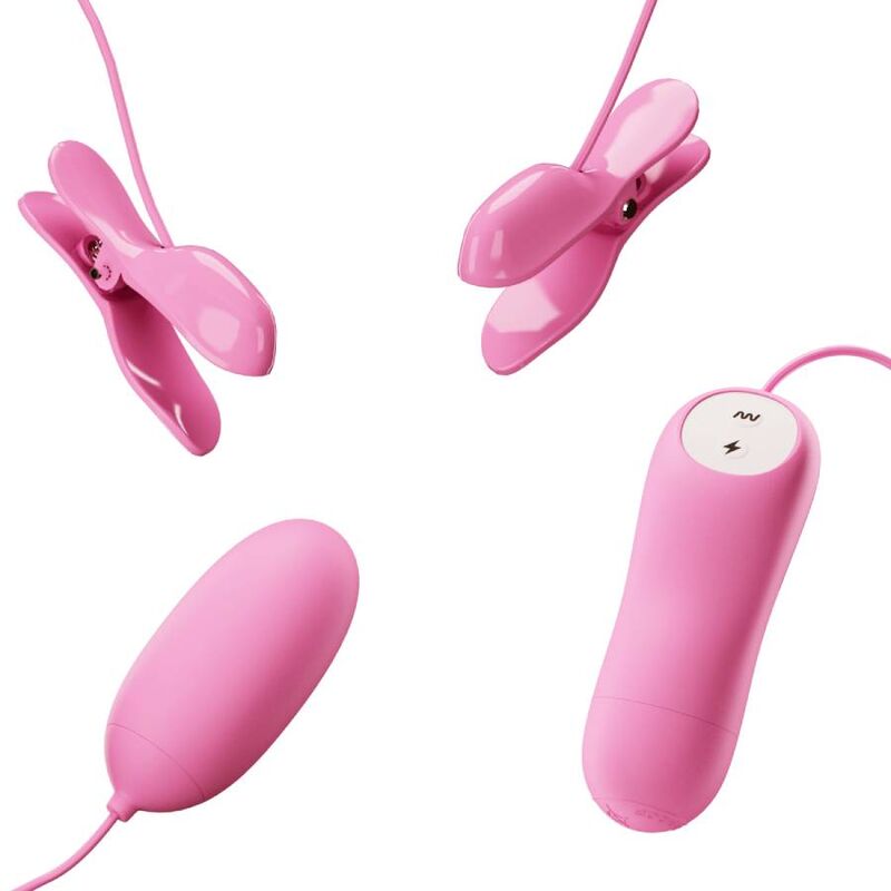 Pinzette Vibranti Capezzoli con Elettrostimolazione Pretty Love