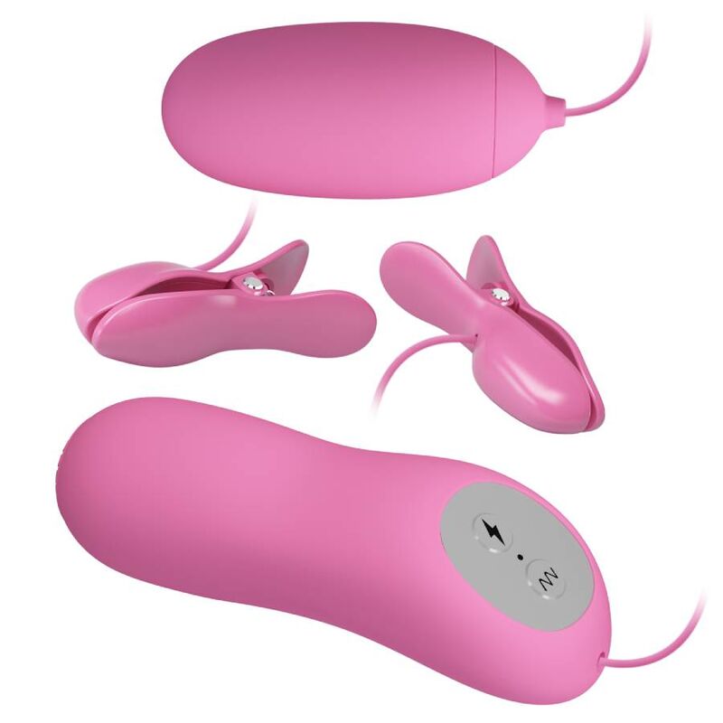 Pinzette Vibranti Capezzoli con Elettrostimolazione Pretty Love