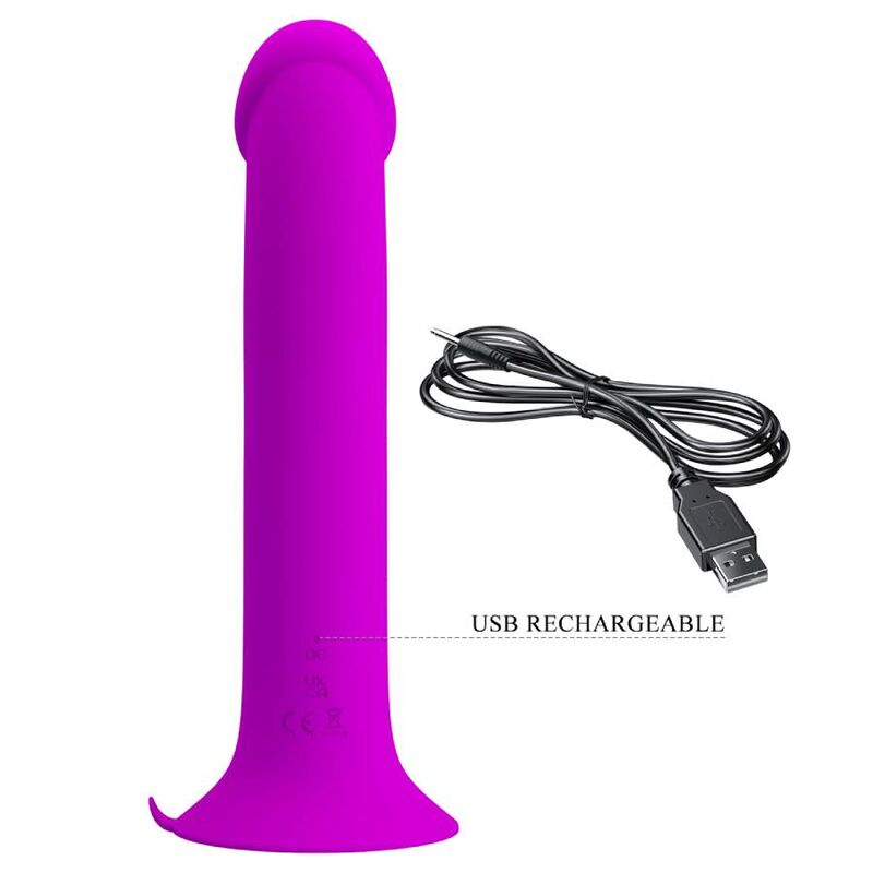 Dildo Vibrante Punto G Pretty Love Murray — Ventosa, 12 Modalità