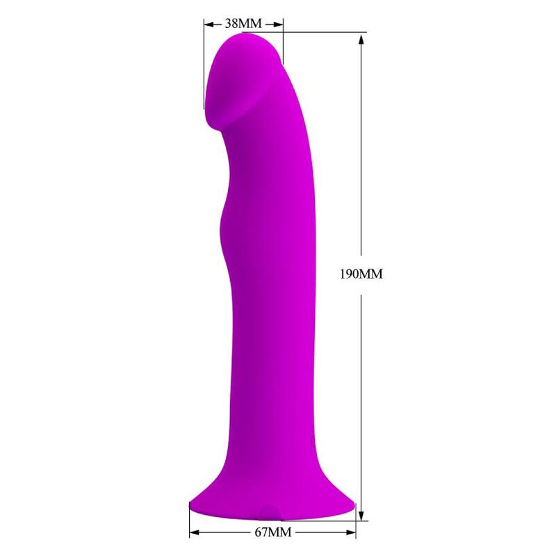 Dildo Vibrante Punto G Pretty Love Murray — Ventosa, 12 Modalità