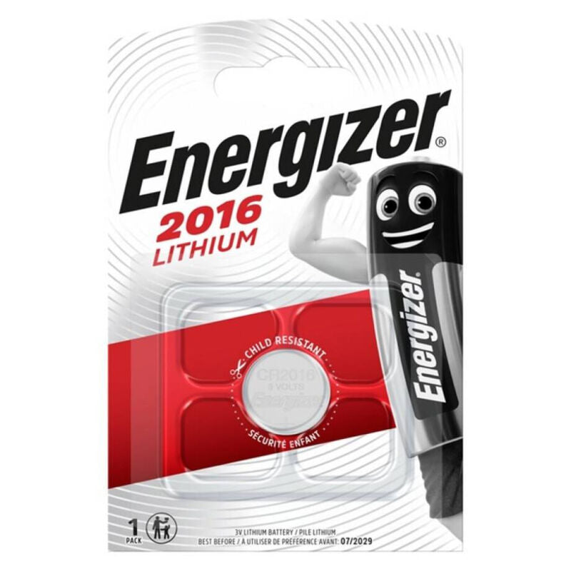 Batteria a Bottone CR2016 Litio Energizer — 3V, 1 Unità