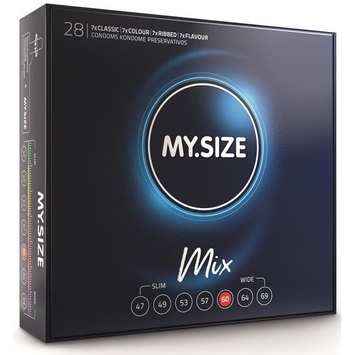 Preservativi Misti My Size Mix — 60 mm, 28 Unità