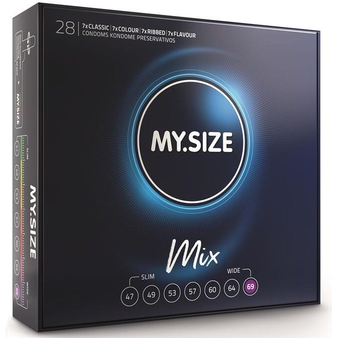 Preservativi My Size Mix — 69 mm, 28 Unità