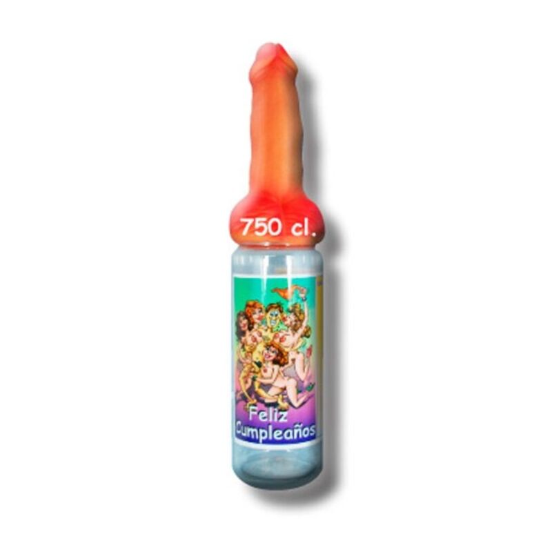 Bottiglia a Forma di Pene Diablo Picante — Compleanno 750 ml
