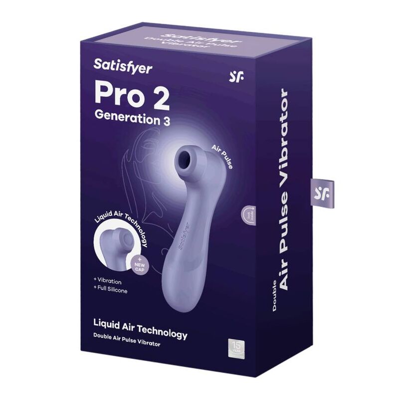 Succhia Clitoride Satisfyer Pro 2 Generation 3 — Liquid Air, Lilla