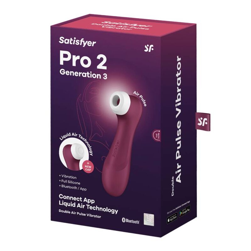 Succhia Clitoride Satisfyer Pro 2 Generation 3 — Bluetooth, Wine