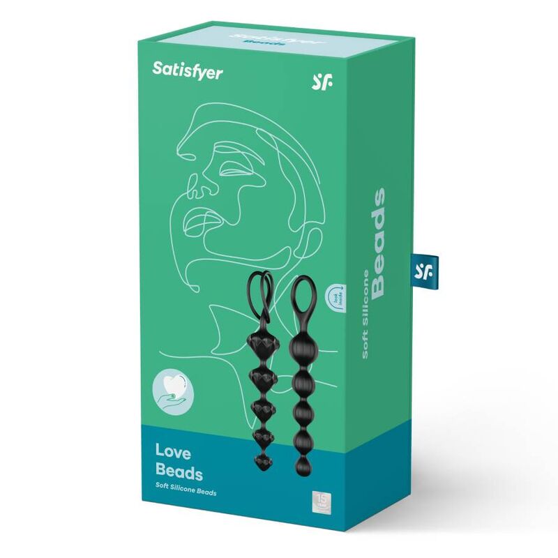 Palline Anali Graduate Satisfyer Love Beads — Nero
