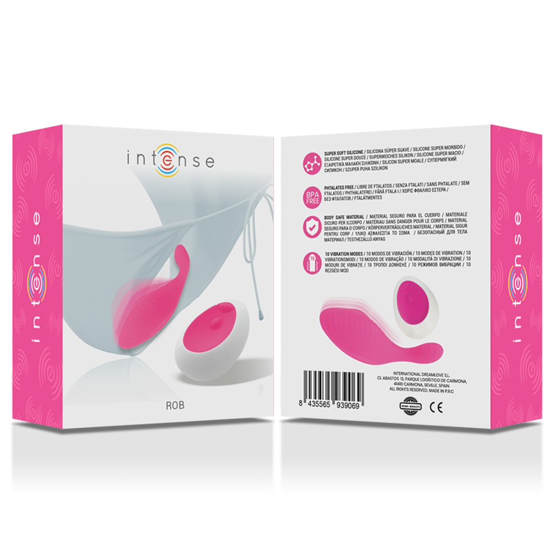 Vibratore Mutandine Telecomandato Intense Rob Panty — Rosa