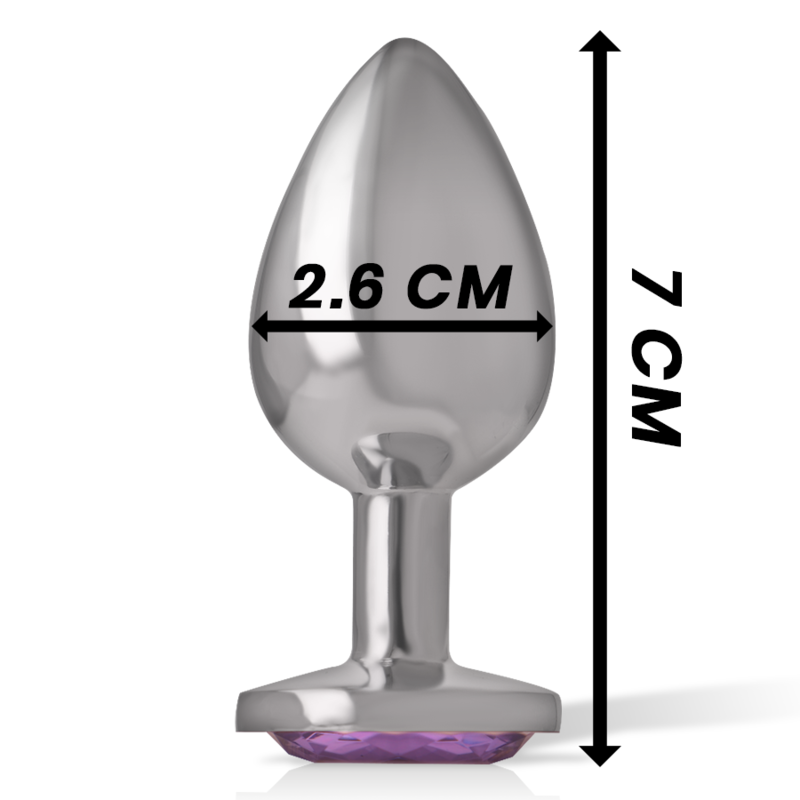 Plug Anale in Metallo Intense Diamond Jewel — Cristallo, S