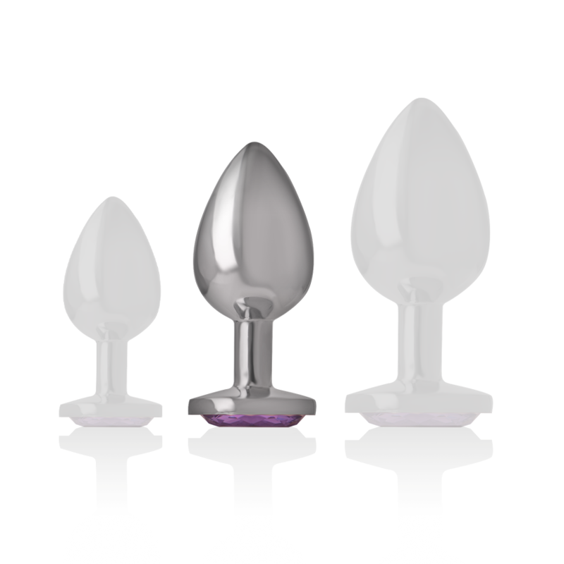 Plug Anale in Metallo Intense Diamond Jewel — Cristallo, Taglia M