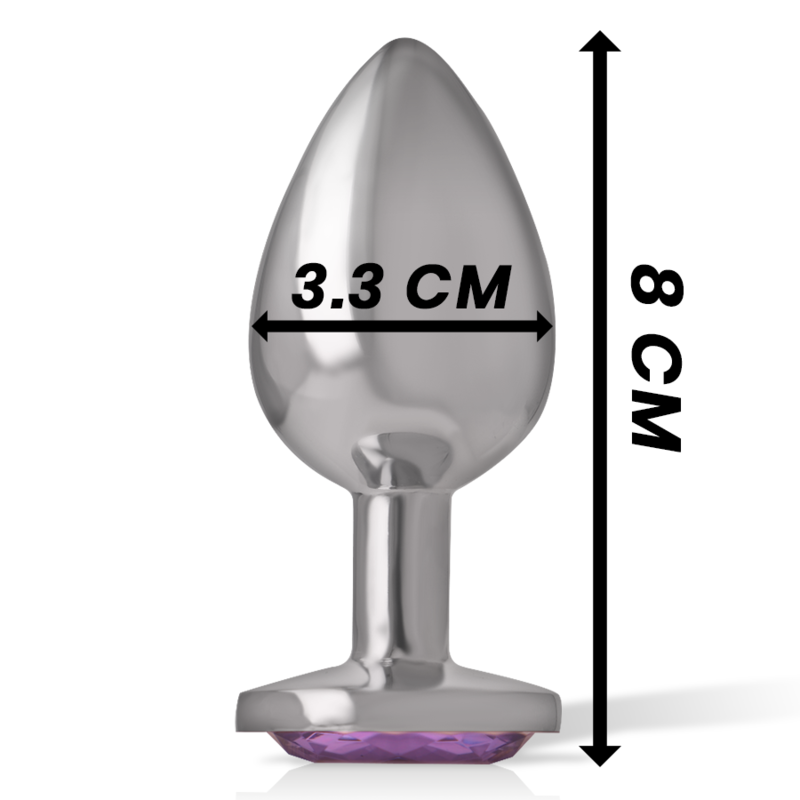 Plug Anale in Metallo Intense Diamond Jewel — Cristallo, Taglia M