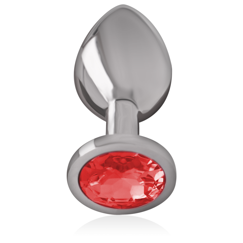 Plug Anale in Metallo Intense Diamond Jewel — Cristallo Rosso, S